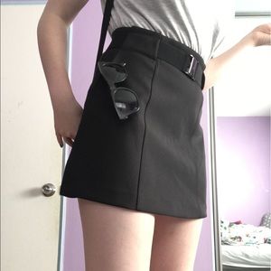 Black Mod Mini Skirt
